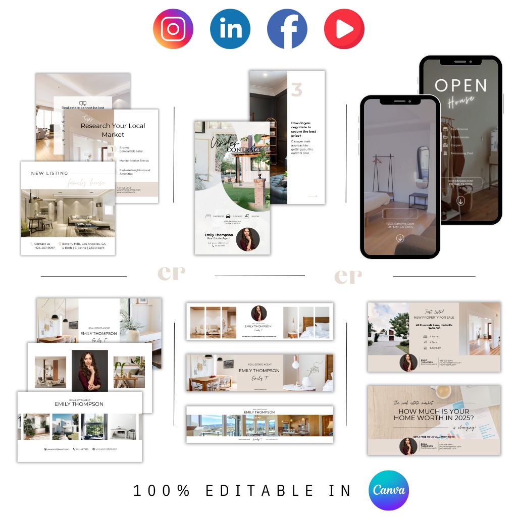 Real Estate Bundle Templates - Essential Kit